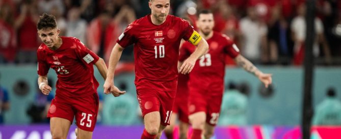 Danmark spillede uafgjort mod Tunesien i det første opgør i Gruppe D til VM 2022 i Qatar.