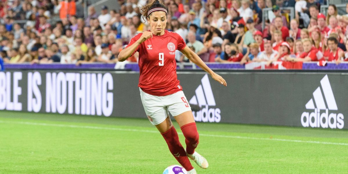 Nadia Nadim på Danmarks fodboldlandshold.