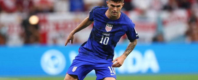 Christian Pulisic på USAs fodboldlandshold.